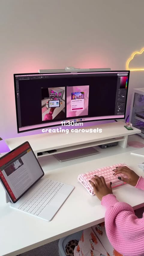 Instagram post by @isiomavlogs for Paperlike. Caption reads: [...] tasks throughout the day. using my....