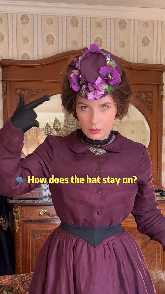 Instagram post by @duchess.milianda for Son de Flor. Caption reads: The bigger the hat, the longer the hat pin 📍 that....