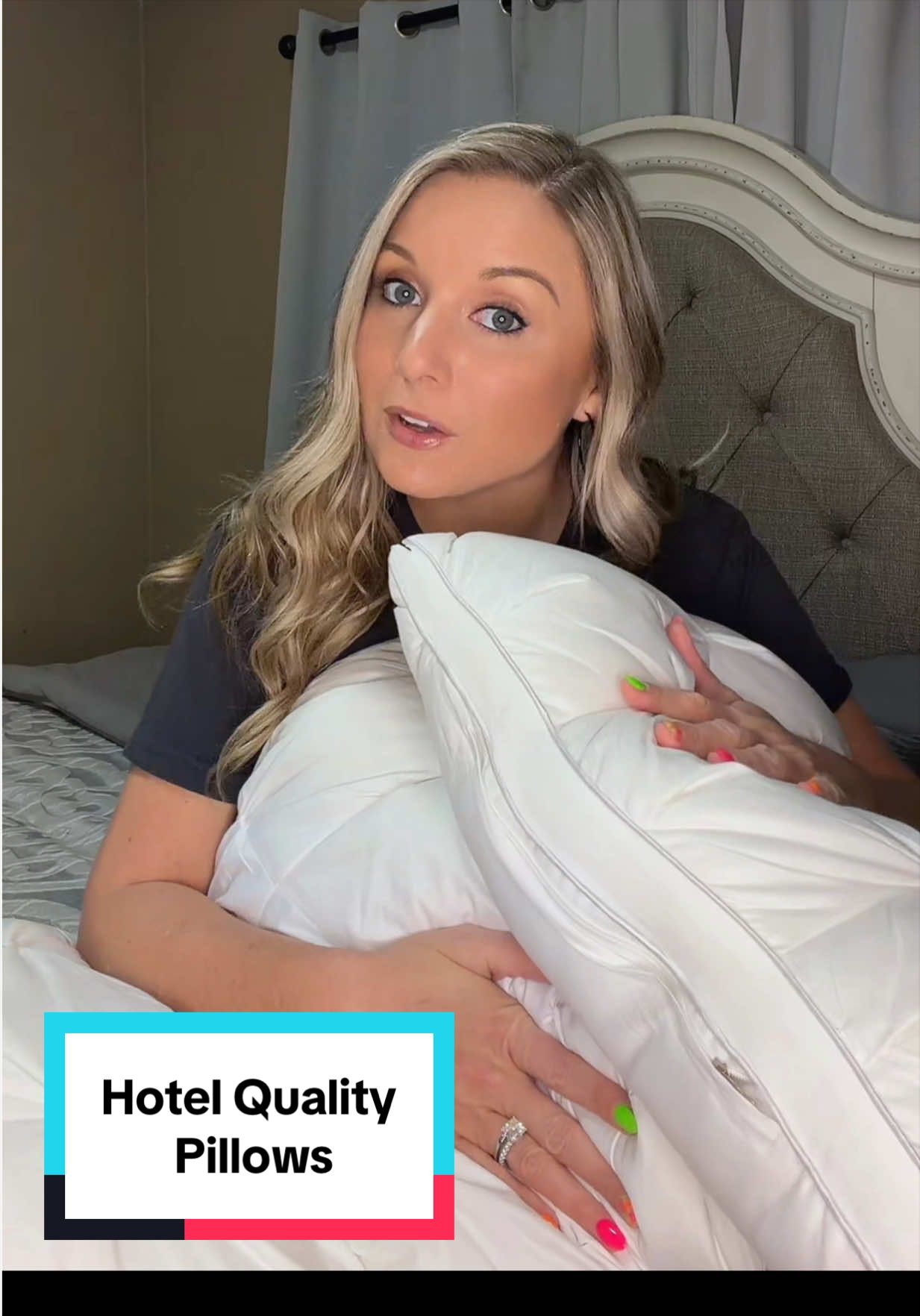 TikTok post by @mckaylalucas1 for Ufist-sweet dream. Caption reads: [...] #pillows #bedding #sleeping @Ufist-sweet....