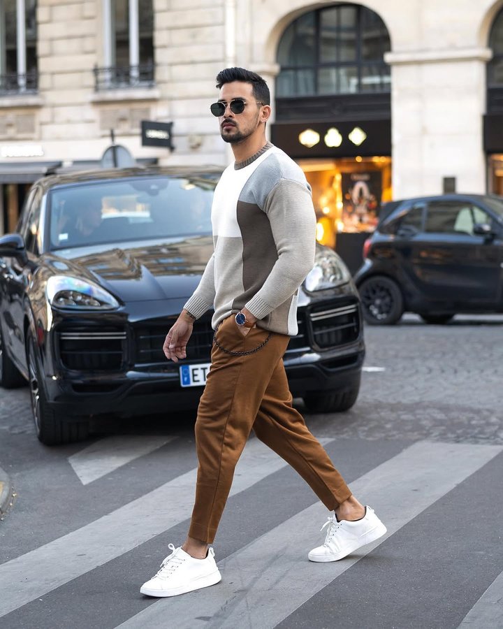 Instagram post by @magno_scavo for Men's Fashion & Style. Caption reads: Now I understand why people don't stop talking....