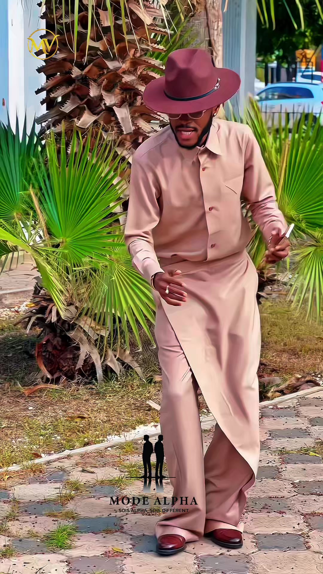 TikTok post by @modealpha4 for Moschino. Caption reads: [...] @ZARA @Gucci @ChanelOfficial @Moschino....