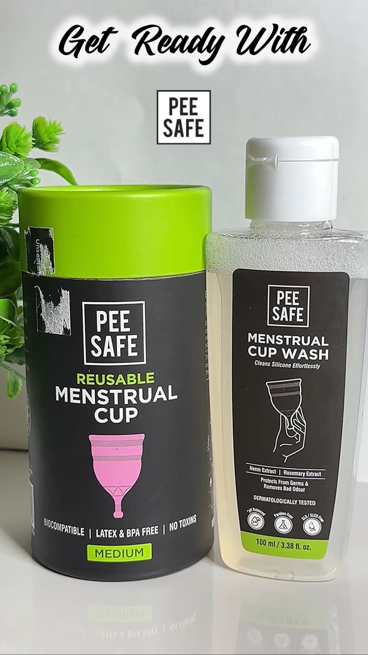 Instagram post by @__beautyvlog for Pee Safe. Caption reads: This Festive Season Get Ready with @peesafe 
With....