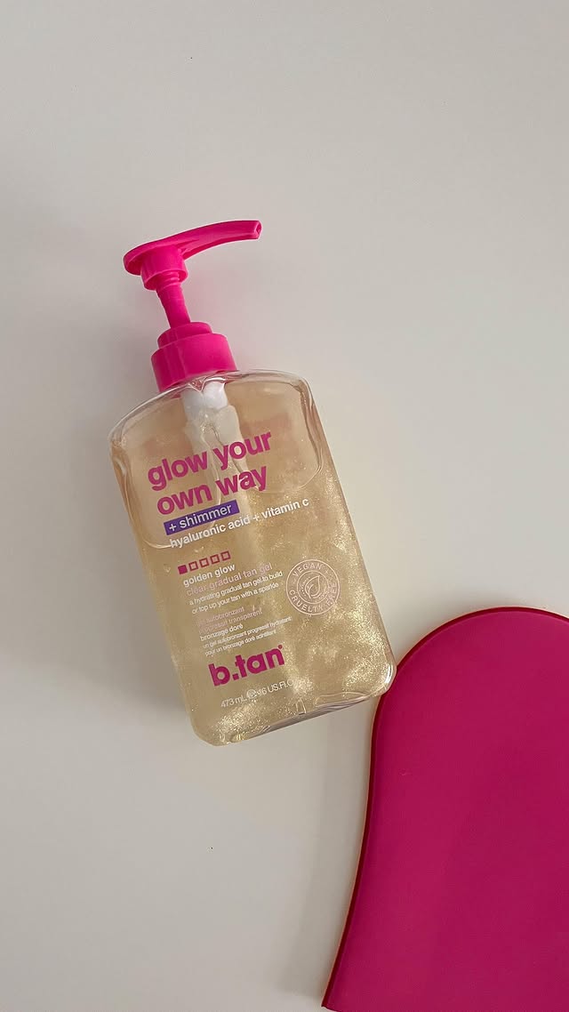 Instagram post by @chasewodtke for b.tan. Caption reads: keeping my summer glow topped up with @btan.rocks....