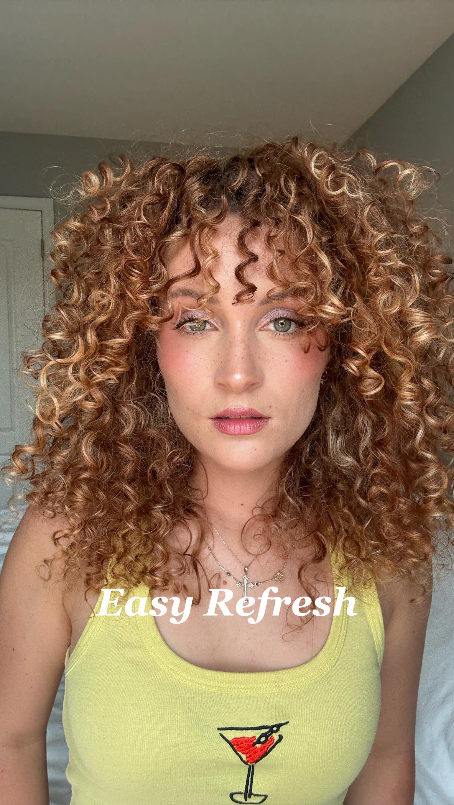 Instagram post by @ringlet.riss for DESIGNME Hair. Caption reads: ✨Refreshed and ready to go!✨
🌙 Just a few....