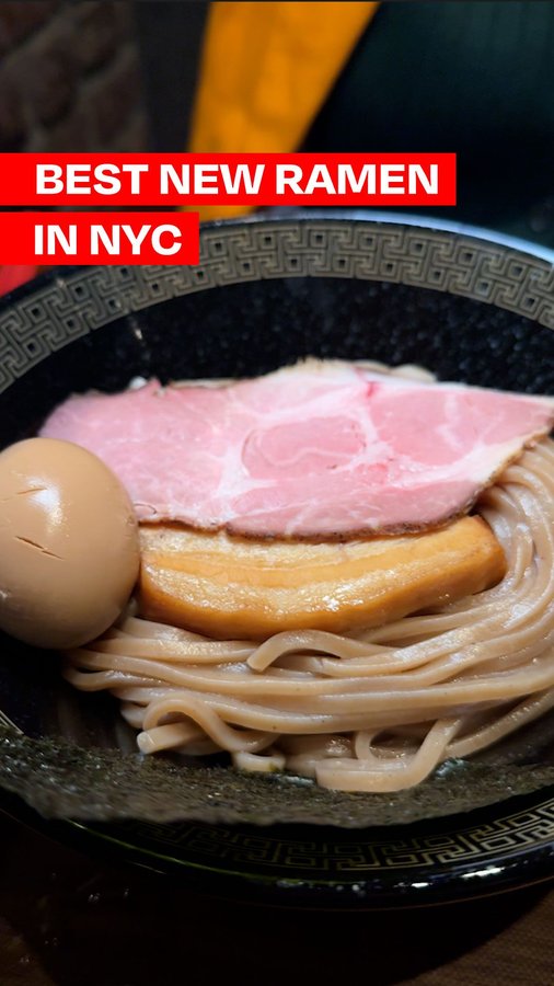 Instagram post by @cucumbrane for Eater. Caption reads: Taishoken (@taishoken.newyork), the legendary....