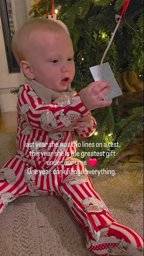 Instagram post by @thebradleybunchadventures for Caden Lane. Caption reads: Last year, she was just two little lines on a....