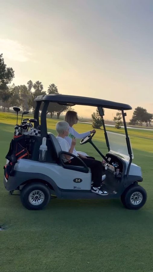 Instagram post by @haveakidtheysaid for GoGo squeeZ. Caption reads: Get ready to tee off with us! You know we love....