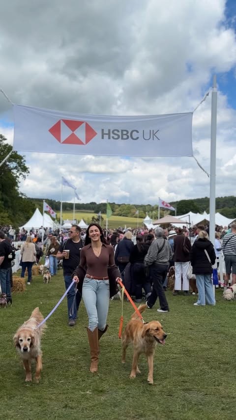 Instagram post by @hugoandursula for HSBC. Caption reads: A day with HSBC UK at Goodwoof looked a bit like....