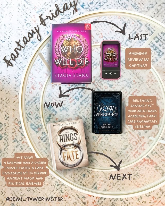 Instagram post by @jens_toweringtbr for Libro.fm. Caption reads: [...] on 12/30/25- audiobook gifted from @librofm....