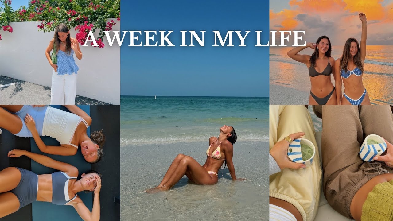 YouTube post by @NatalieZacek for Vsco. Caption reads: week in my life in florida: beach days,....