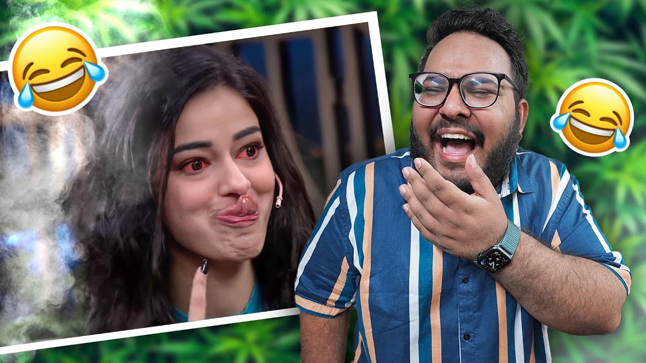 YouTube post by @shivam3vedi for Happn. Caption reads: THESE ANANYA PANDEY MEMES ARE FUNNY X100!😂 |....