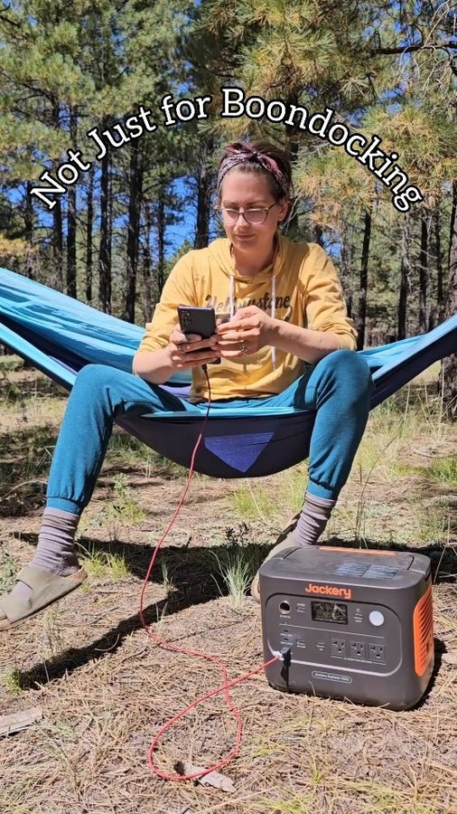 Instagram post by an influencer for Jackery. Caption reads: [...] as well! [Ad] I love seeing @jackeryusa step....