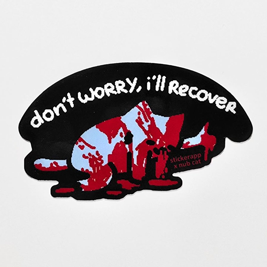 Instagram post by @sillynubcat for StickerApp. Caption reads: thanks @stickerapp
ill be spreading these and more....