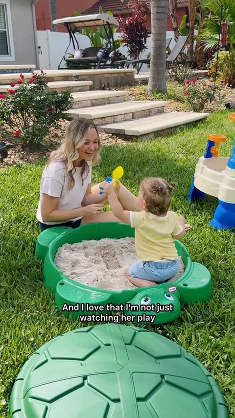 Instagram post by @itsgabbylyn for Little Tikes. Caption reads: [...] been so much easier just having a few Little....