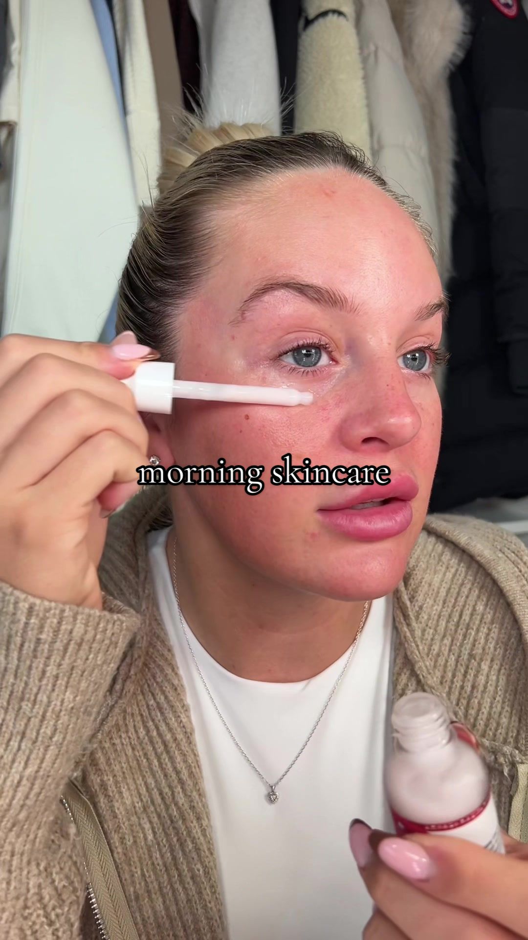 TikTok post by @georgiacoggings for Nature Spell. Caption reads: a forever favourite🧴☁️ @Nature Spell #naturespell....