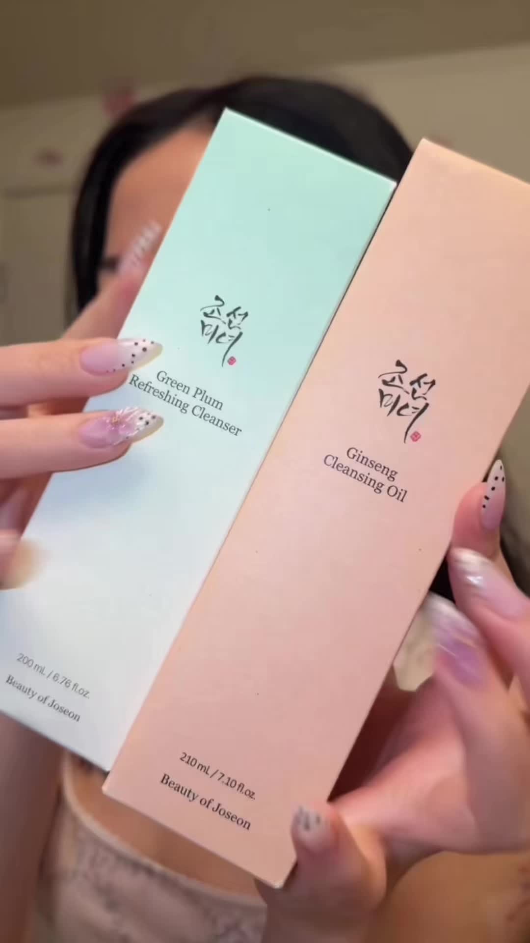 TikTok post by @pearl.lllll for Beauty of Joseon. Caption reads: [...] sign to try double cleansing 🤍 @Beauty of....