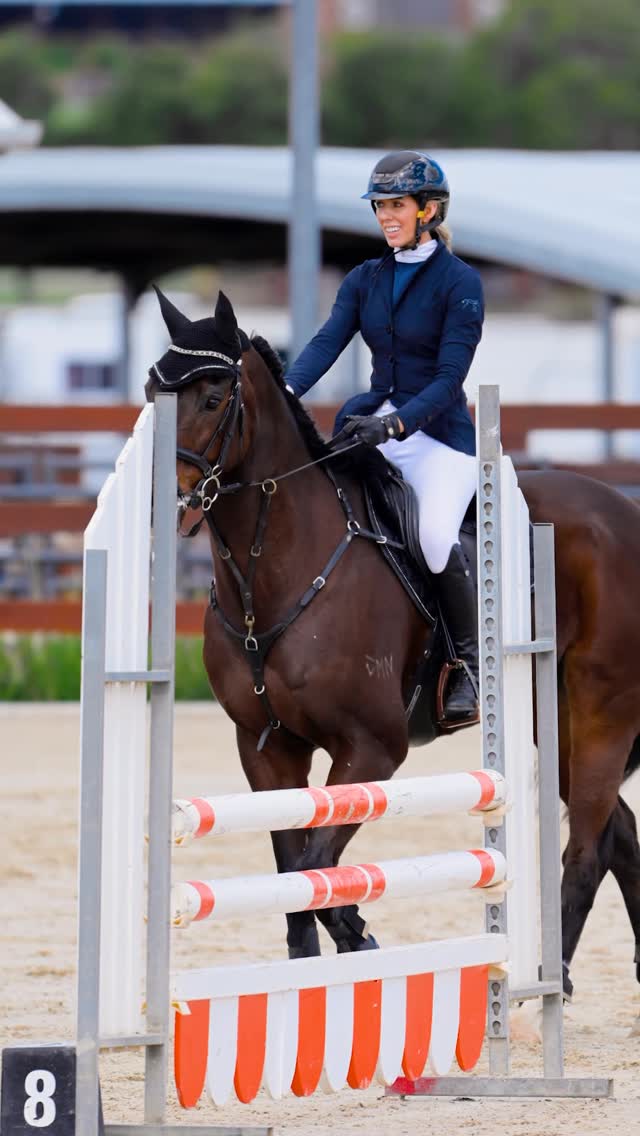 Instagram post by @fiona.germaine for Holland Cooper. Caption reads: When the bell rings in the arena 🔔 Who else gets....