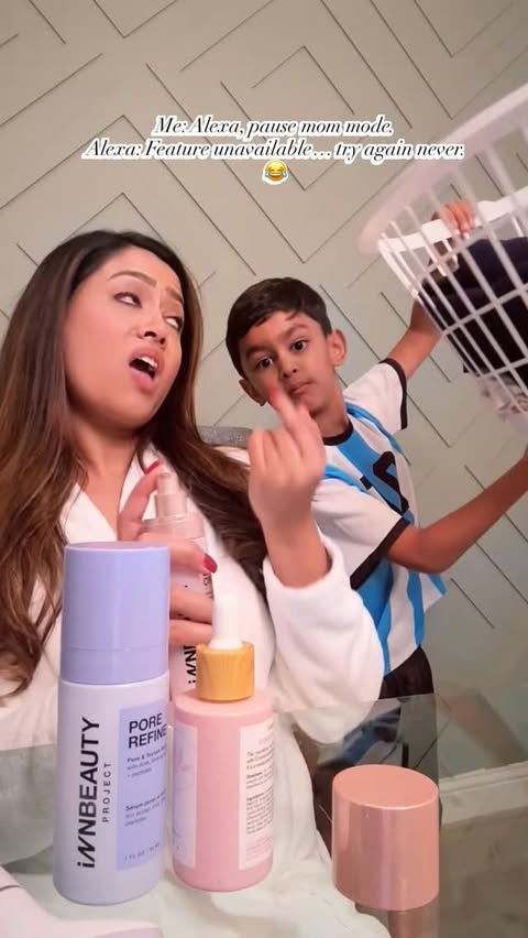 Instagram post by @chandnipal for INNBEAUTY PROJECT. Caption reads: @innbeautyproject makes skincare so simple, mommy....