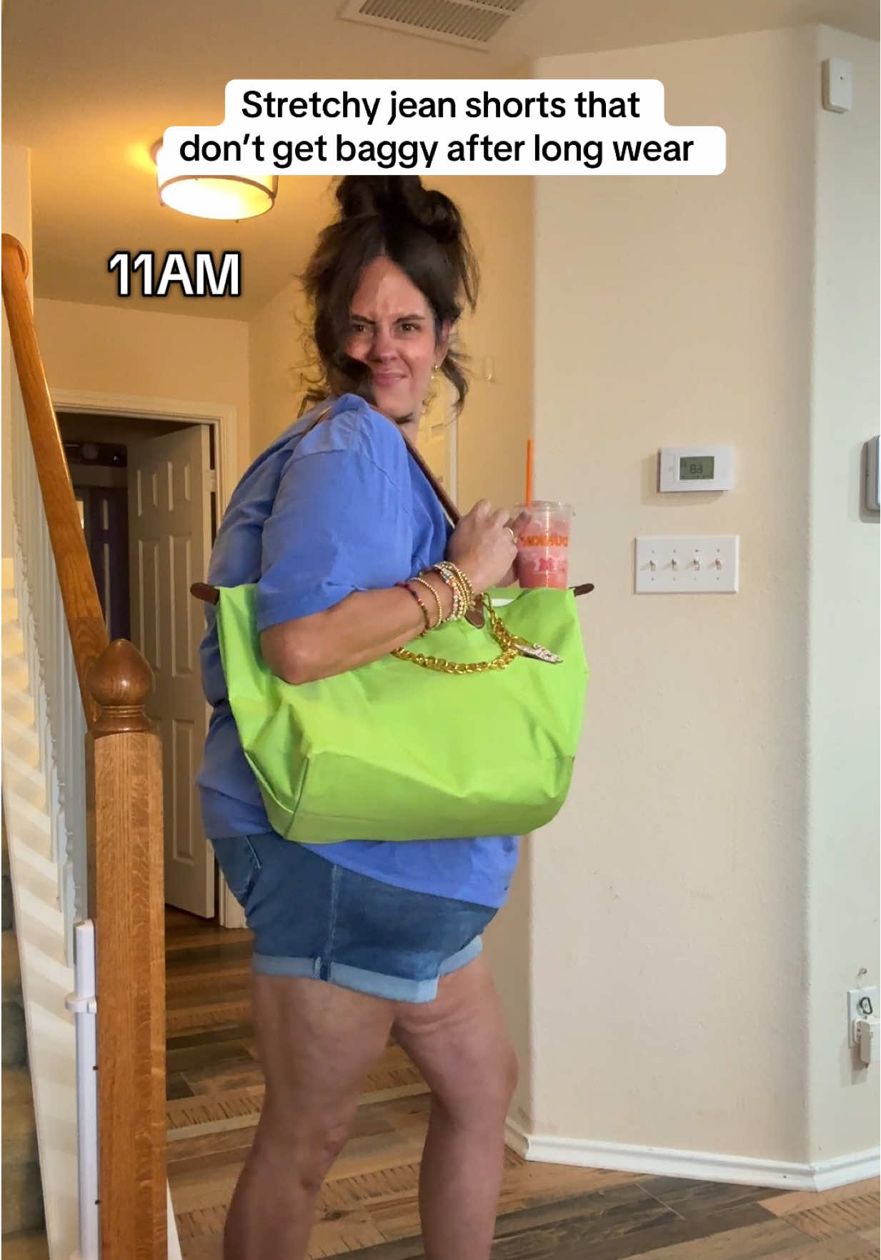 TikTok post by @itslindss for Alexander Jane. Caption reads: These are the Tummy Control Midi Shorts by....