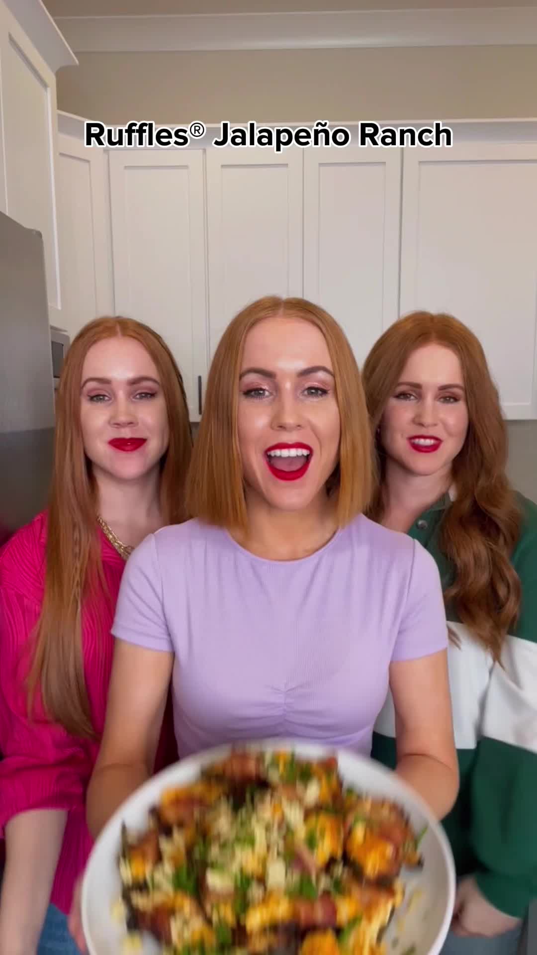 TikTok post by @flvr_us for Ruffles. Caption reads: These @officialruffles jalapeno poppers POPPED....