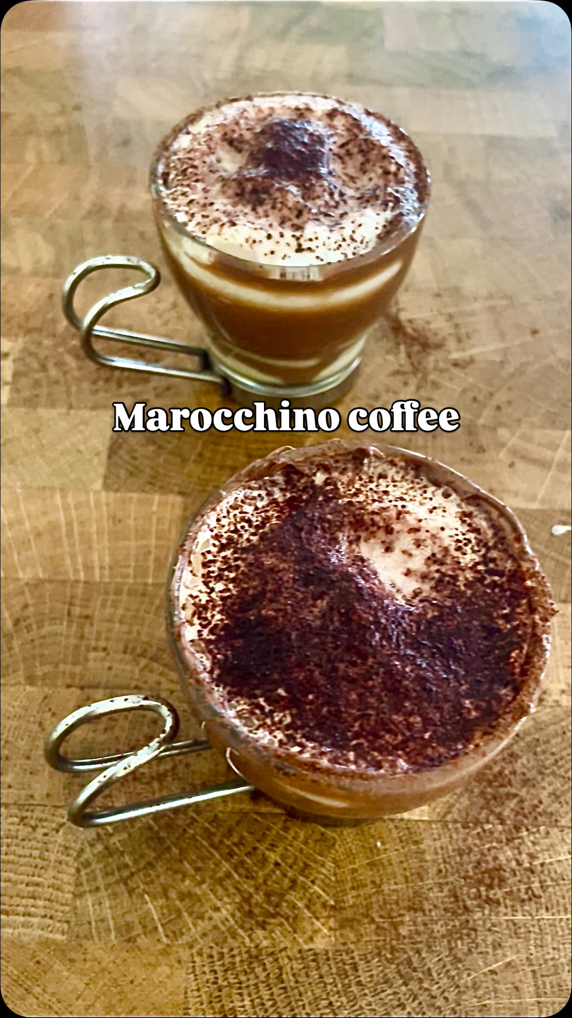 Instagram post by @waitalians for Nutella. Caption reads: Have you ever had a Marocchino coffee? ☕🍫
It’s a....