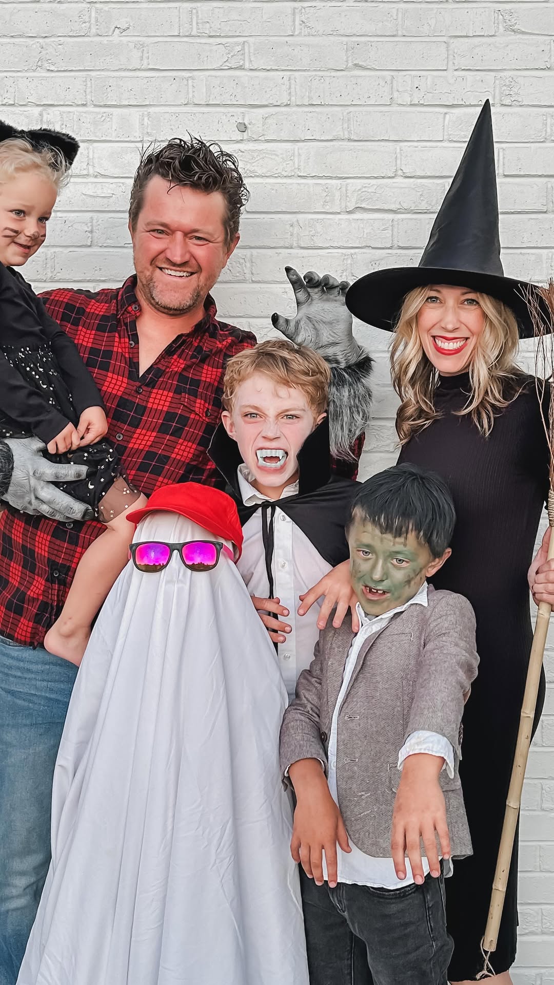 Instagram post by @the.mini.crew for Party City. Caption reads: #ad Halloween is only 23 days away - do you have....