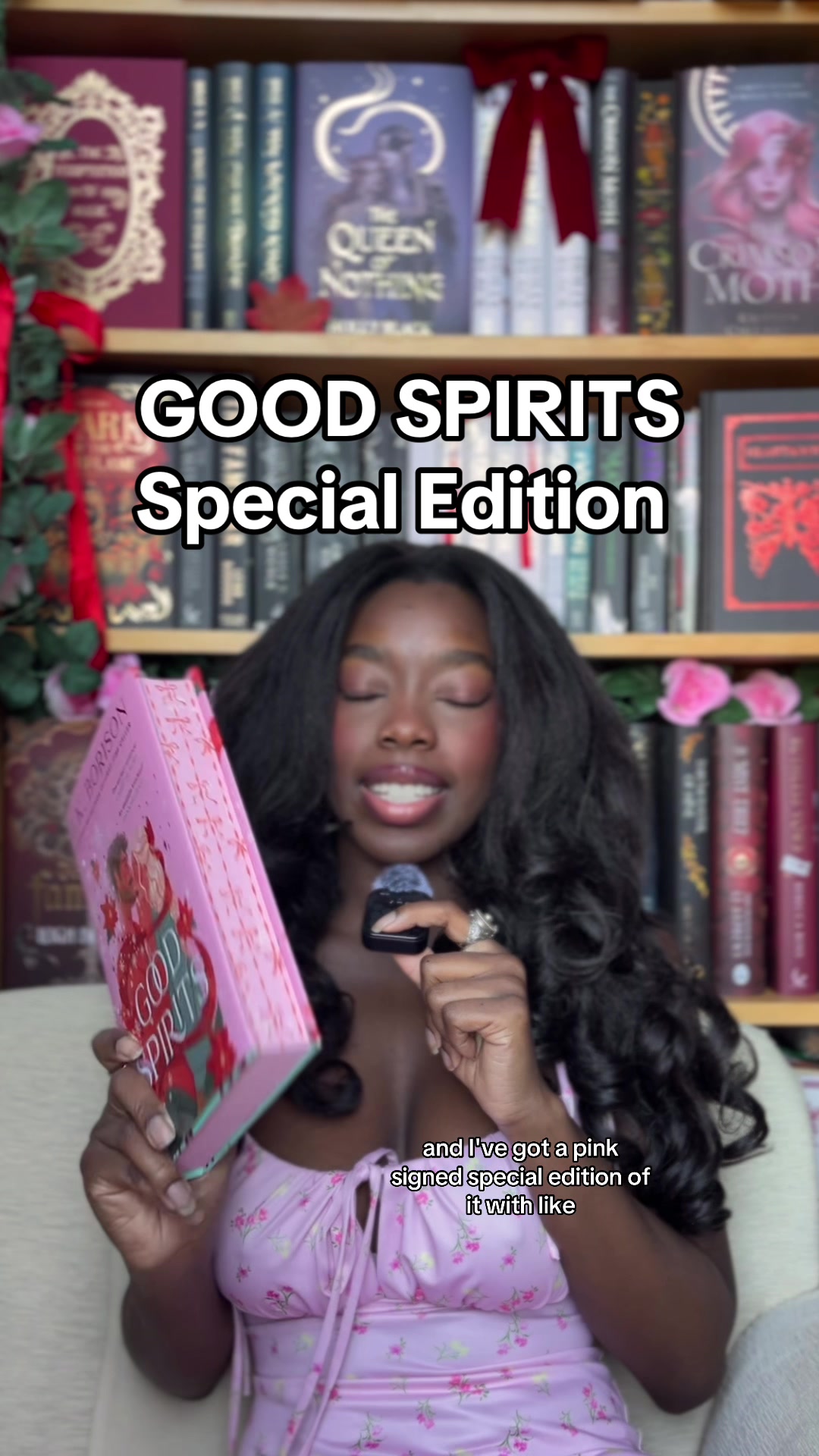 TikTok post by @steffyreads for HarperCollinsUK. Caption reads: Good spirits special edition is here and it’s all....