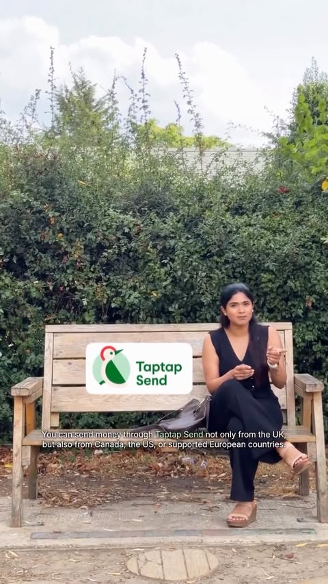 Instagram post by @tamil_ponnu_in_london for Taptap Send. Caption reads: [...] this Raksha Bandhan, you can use....