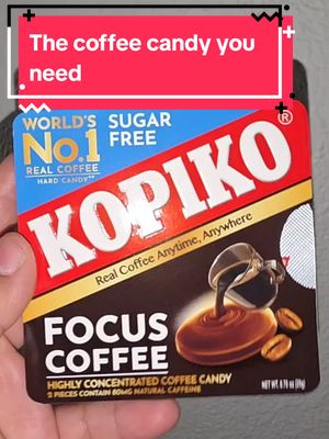 TikTok post by @tinydani23 for Kopiko USA. Caption reads: Perfect for on the go if you missed your daily cup....