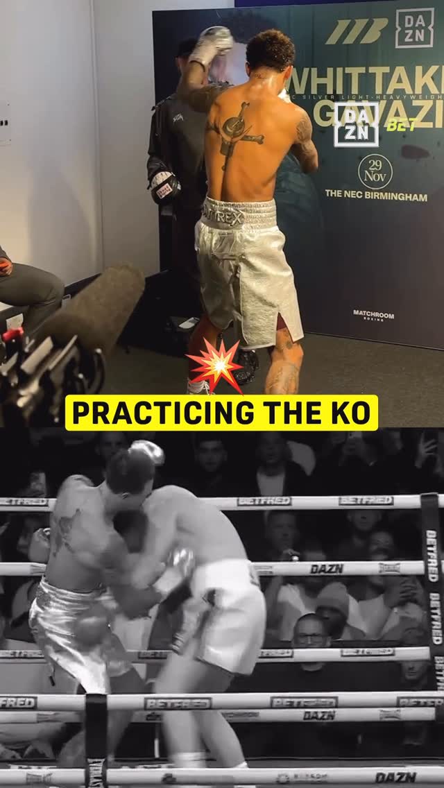 Instagram post by @dazn for DAZN Boxing. Caption reads: The Ben Whittaker show is always precisely planned....
