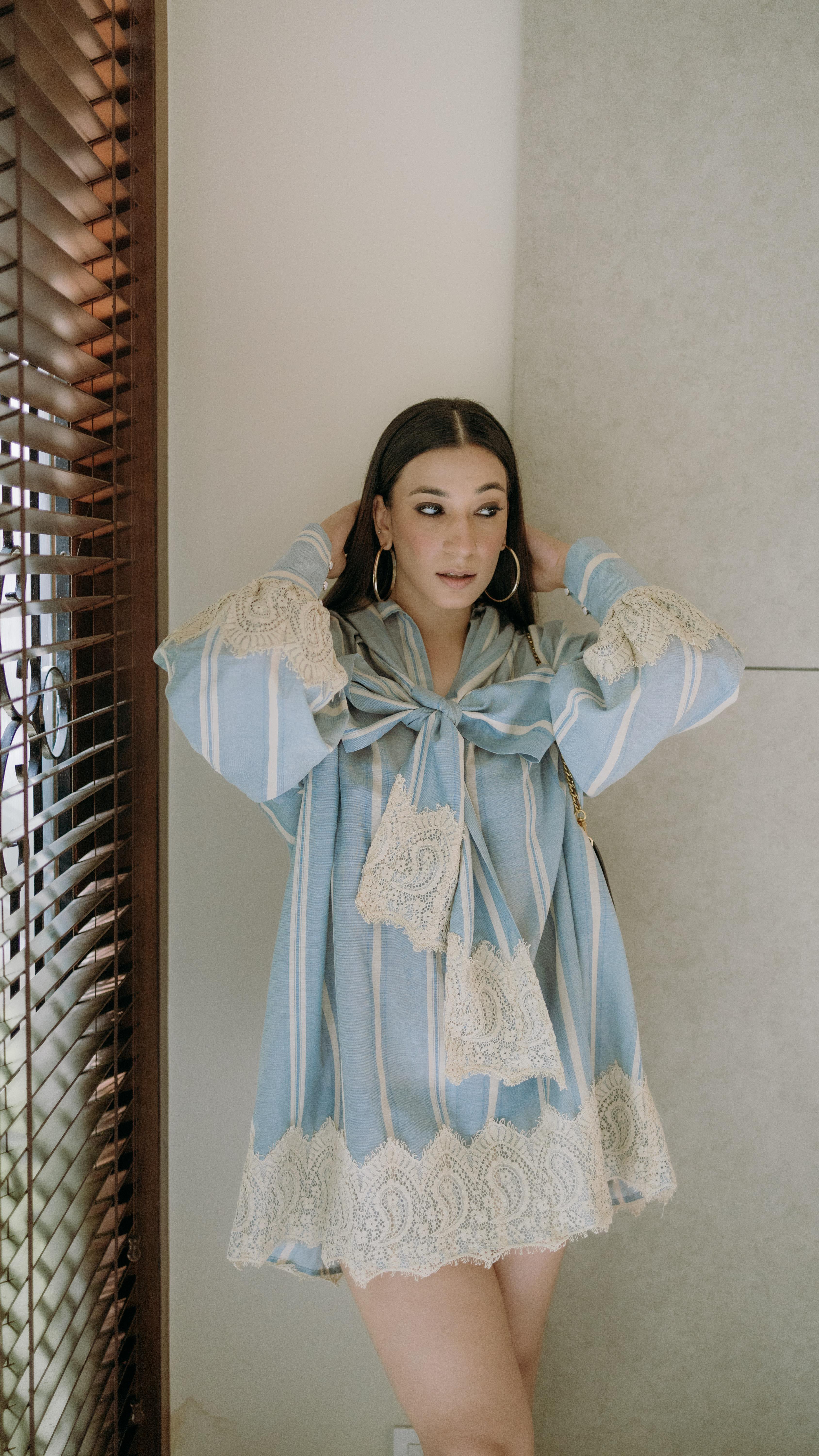 Instagram post by @parisa.barkzi for Urbanic. Caption reads: Day 2/10 days of summer outfits 🩵

Ft @urbanic_in....