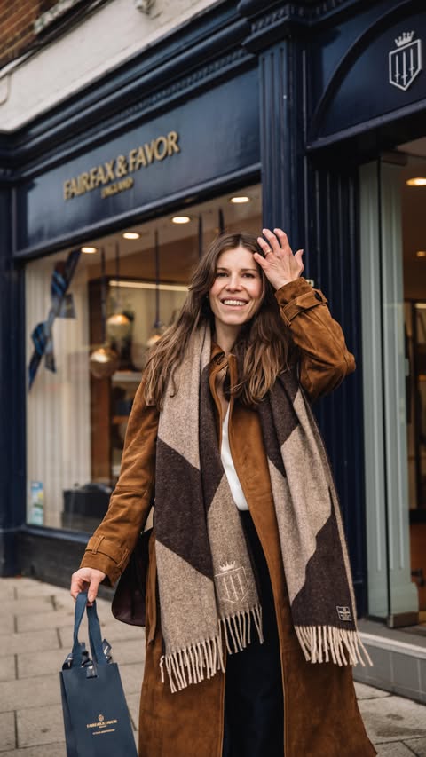 Instagram post by @manonlagreve for FAIRFAX & FAVOR. Caption reads: ad🎄RECIPE🎄Choosing a gift for my sister, who....