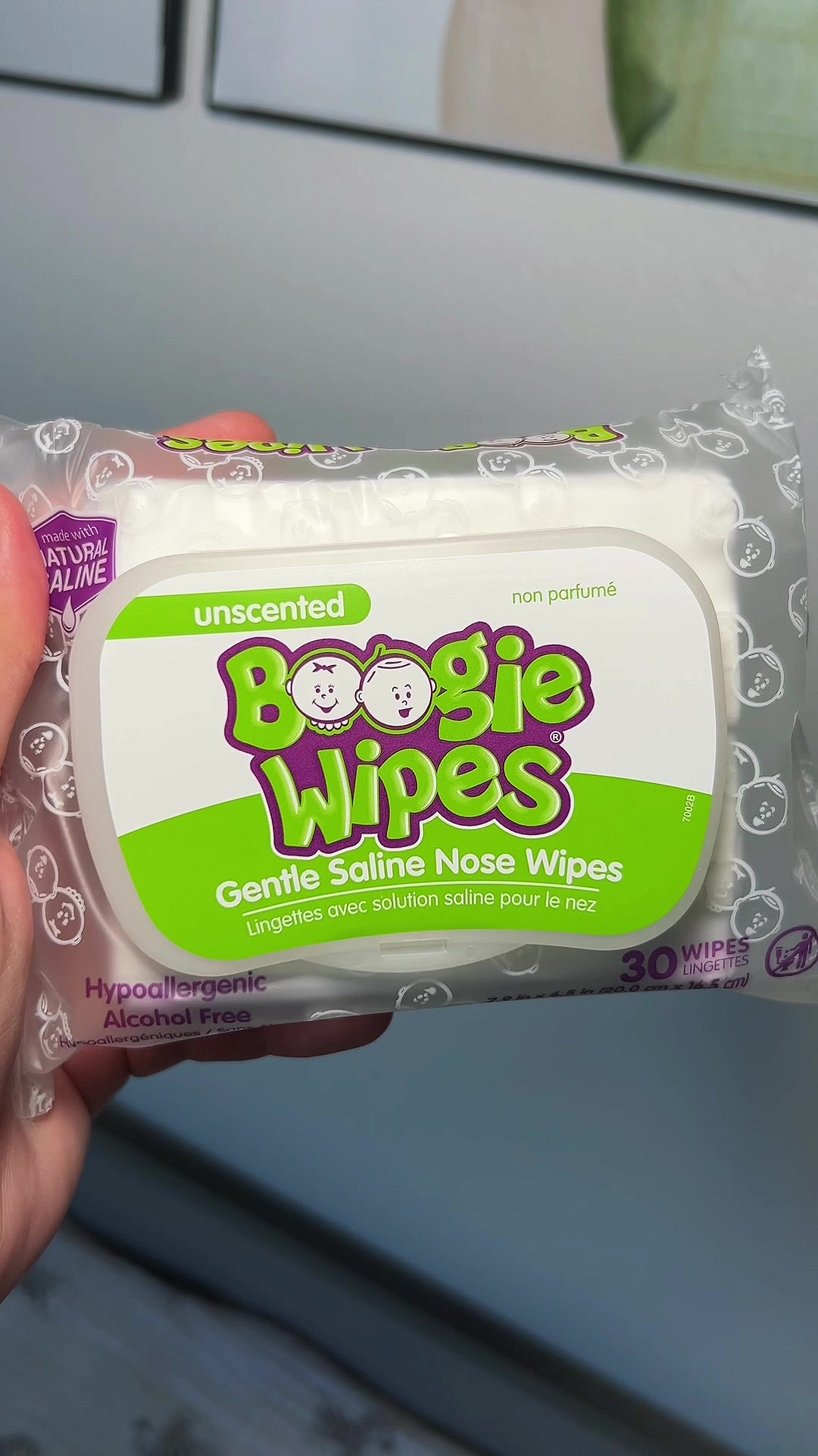 TikTok post by @marleygjohnson for Boogie Wipes. Caption reads: Boogie Wipes are a diaper bag essential!! @Boogie....