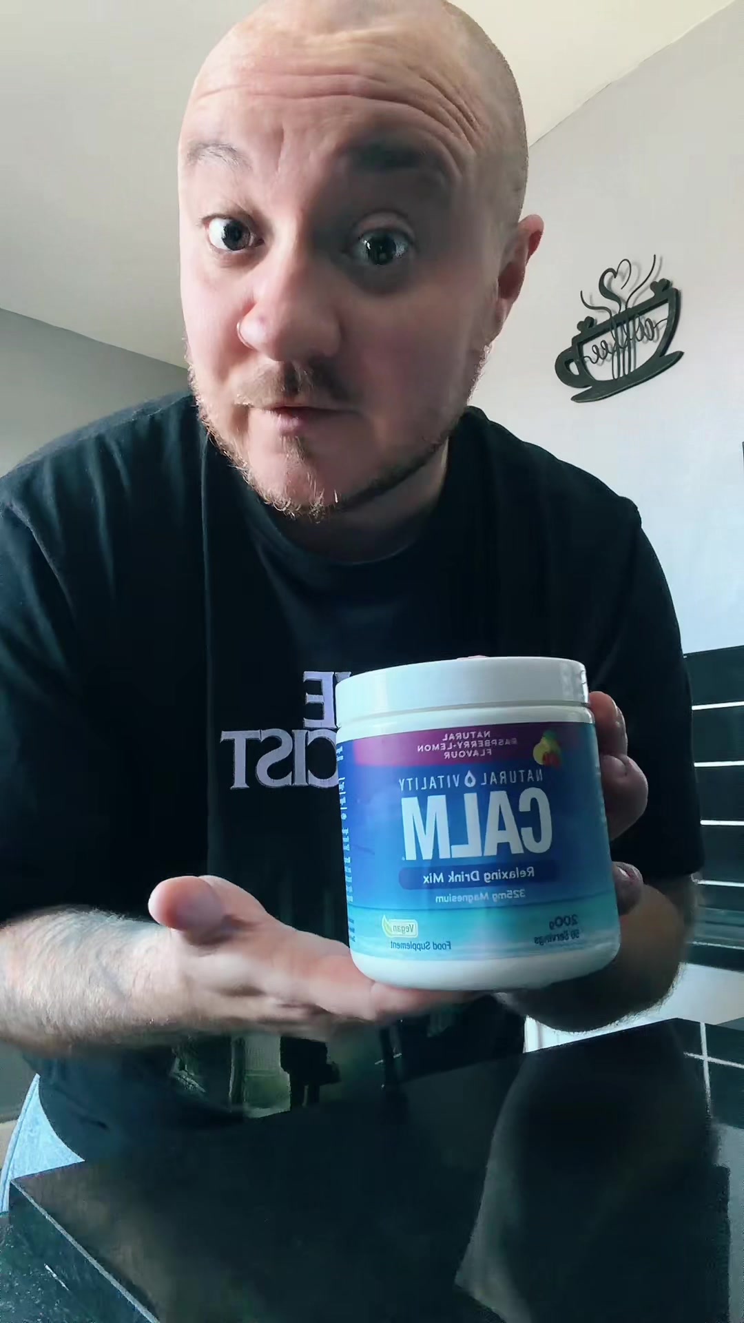 TikTok post by @tobyjay92 for Natural Vitality®. Caption reads: GOOD MORNING ☀️ ☺️ @Natural VitalityUK #dealdrops....