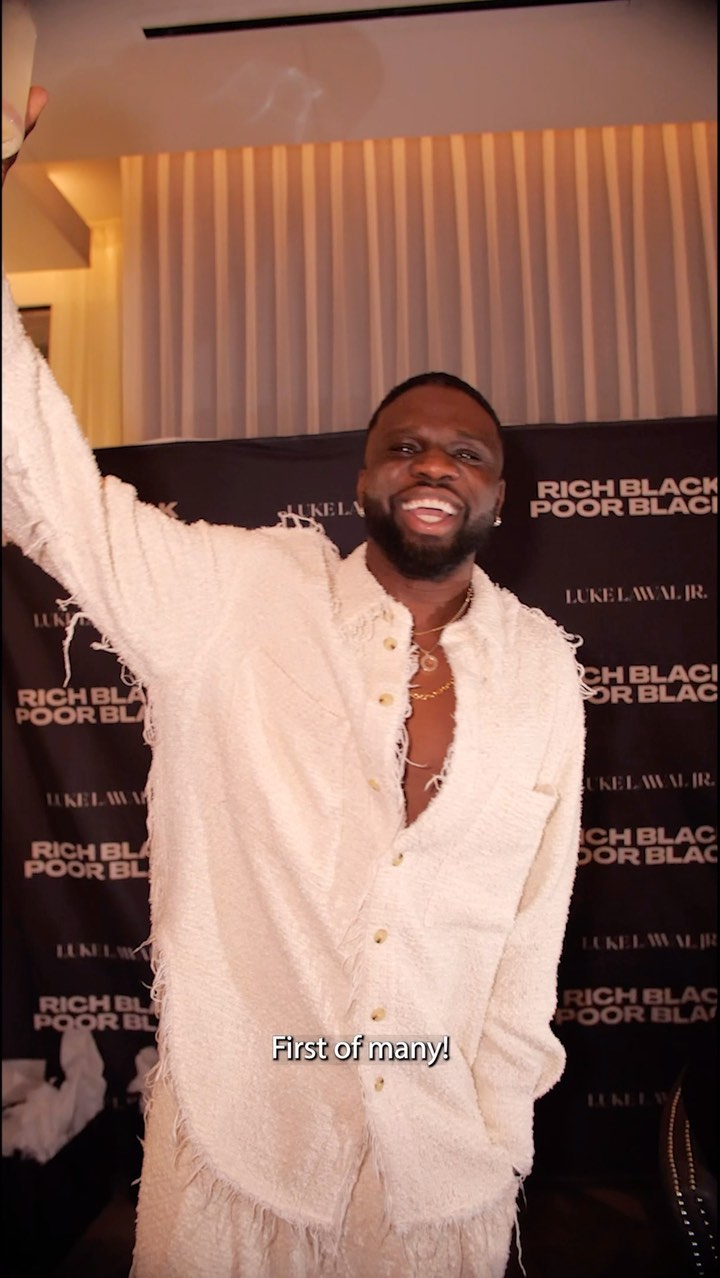 Instagram post by @luke.lawal for Diageo. Caption reads: #ad 🎈 Extremely thankful. Blessed & Highly....