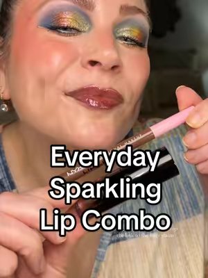 TikTok post by @melissa_beautyover40 for Adriana Nichole Cosmetics. Caption reads: [...] Stain (Up to No Good) with an @Adriana....