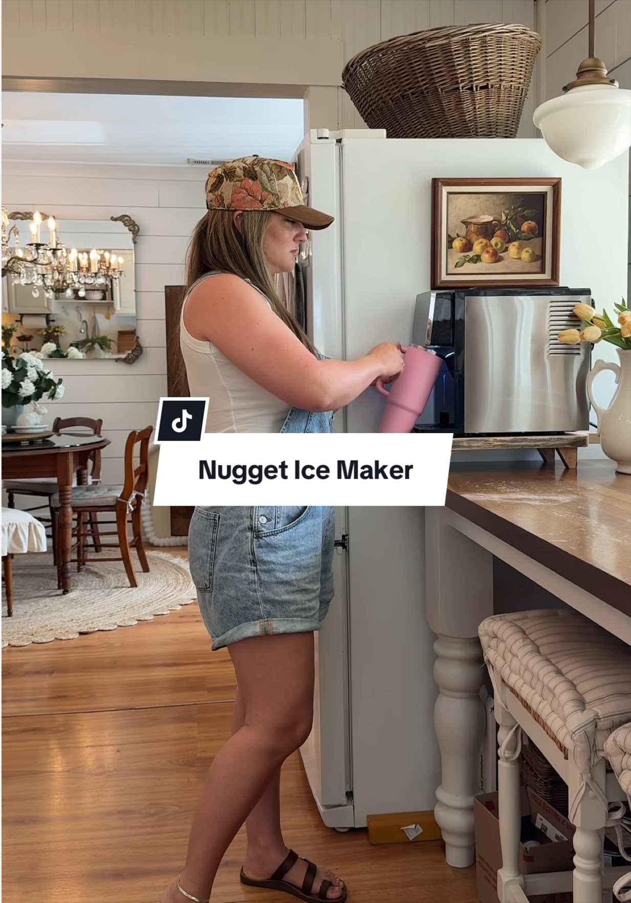 TikTok post by @80sbaeby for Cowsar Appliance. Caption reads: [...] #NuggetIce #tiktokshopcreatorpicks....