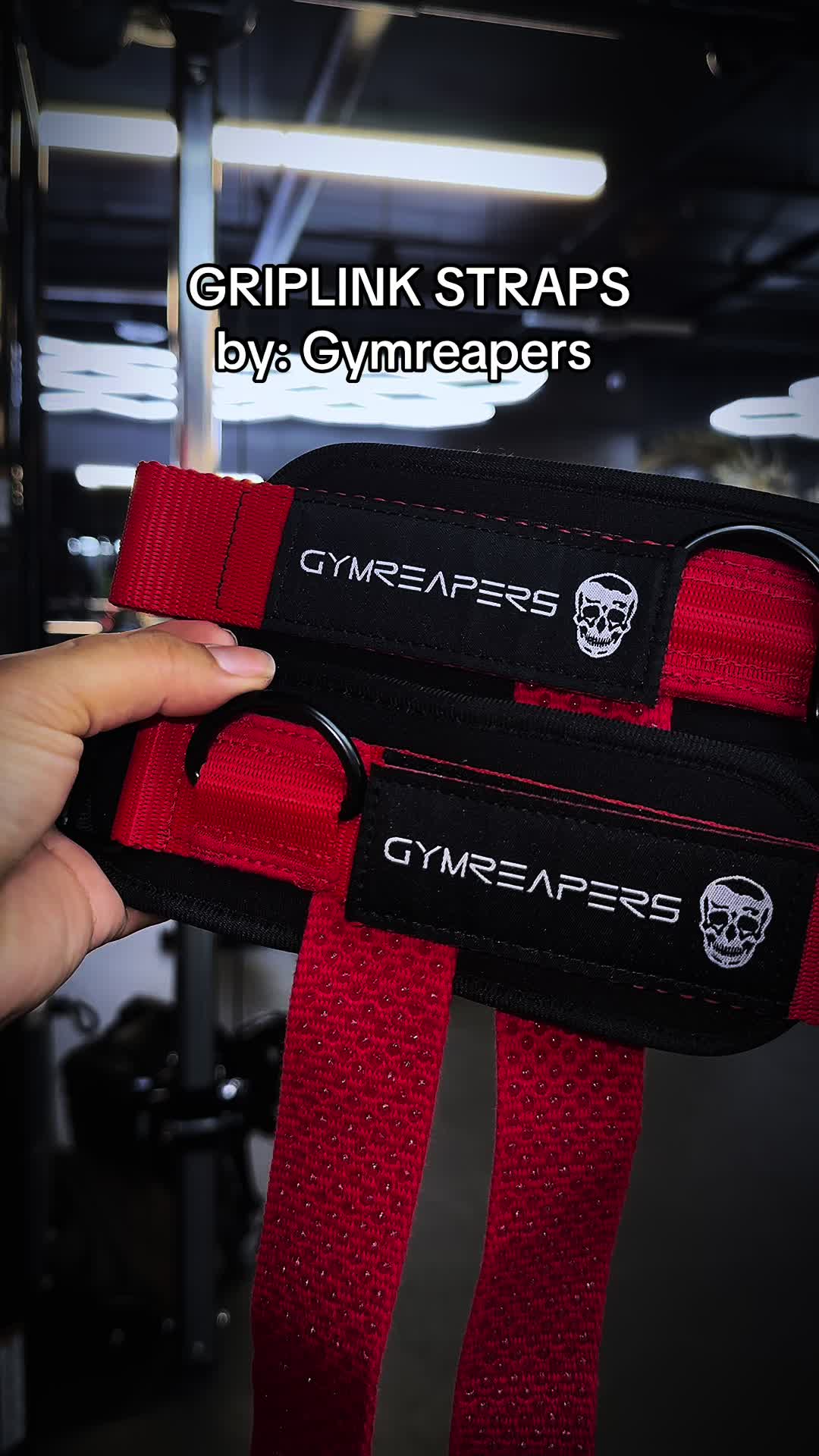 TikTok post by @jedipaarrggss for Gymreapers. Caption reads: [...] for shoulder days 🔥 @Gymreapers grip link....