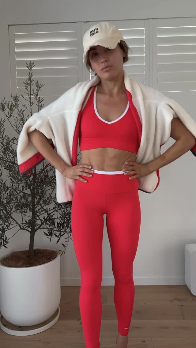 Instagram post by @lucindapikkat for P.E Nation. Caption reads: [...] + Strawberry drop ❤️‍🔥
#gifted #penation....