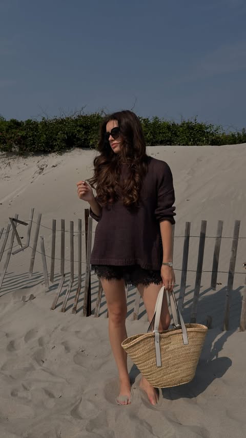 Instagram post by @anastasiagerrans for Banana Republic. Caption reads: A full day of looks: travel edition....