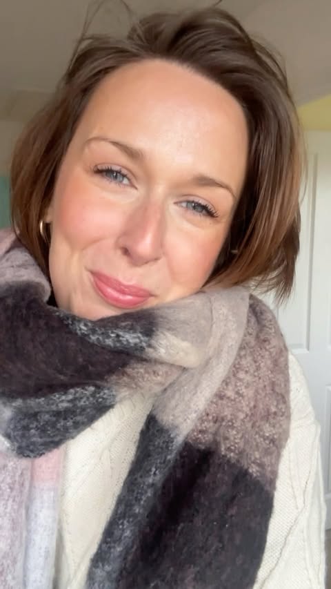 Instagram post by @genevieveturleymua for bareMinerals. Caption reads: Yes my jumper has a suntan on it, another great....