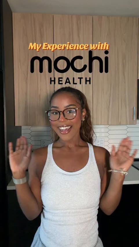 Instagram post by @brianas1998 for Mochi Health. Caption reads: My honest experience with Mochi Health! 💙🦋 they....