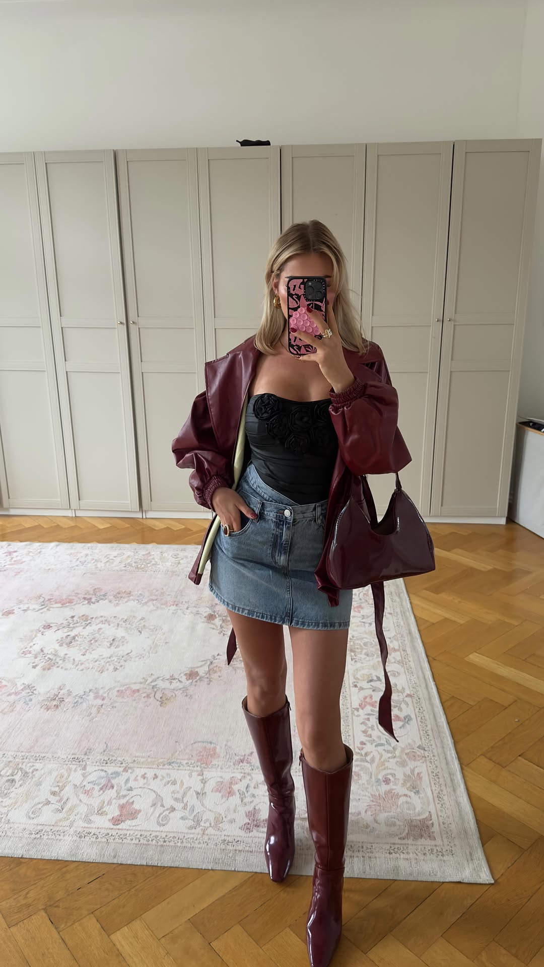 Instagram post by @louyourboo for PUBLIC DESIRE. Caption reads: outfit details 🍒🌺🖤 *anzeige

top @asos....