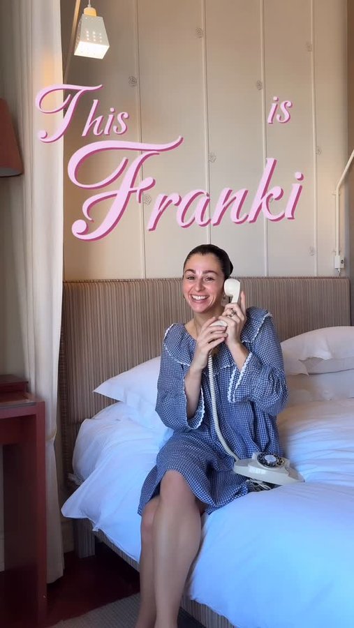 Instagram post by @franki.dammone for BEAUTY PIE. Caption reads: AD From PJs to glam in minutes thanks to holiday....