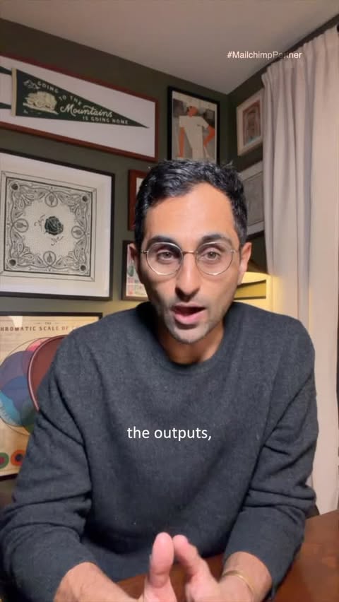 Instagram post by an influencer for Intuit Mailchimp. Caption reads: #MailchimpPartner All we seem to hear about today....