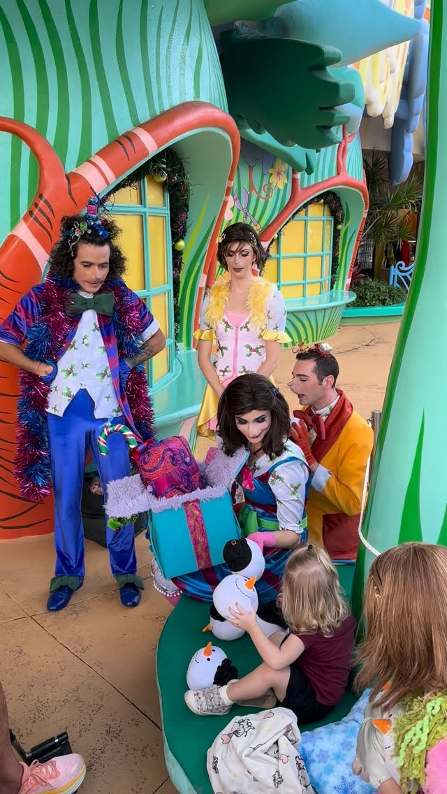 Instagram post by @freaks_of_hhn for Universal Orlando Resort. Caption reads: The Who’s are always having fun in Whoville at....