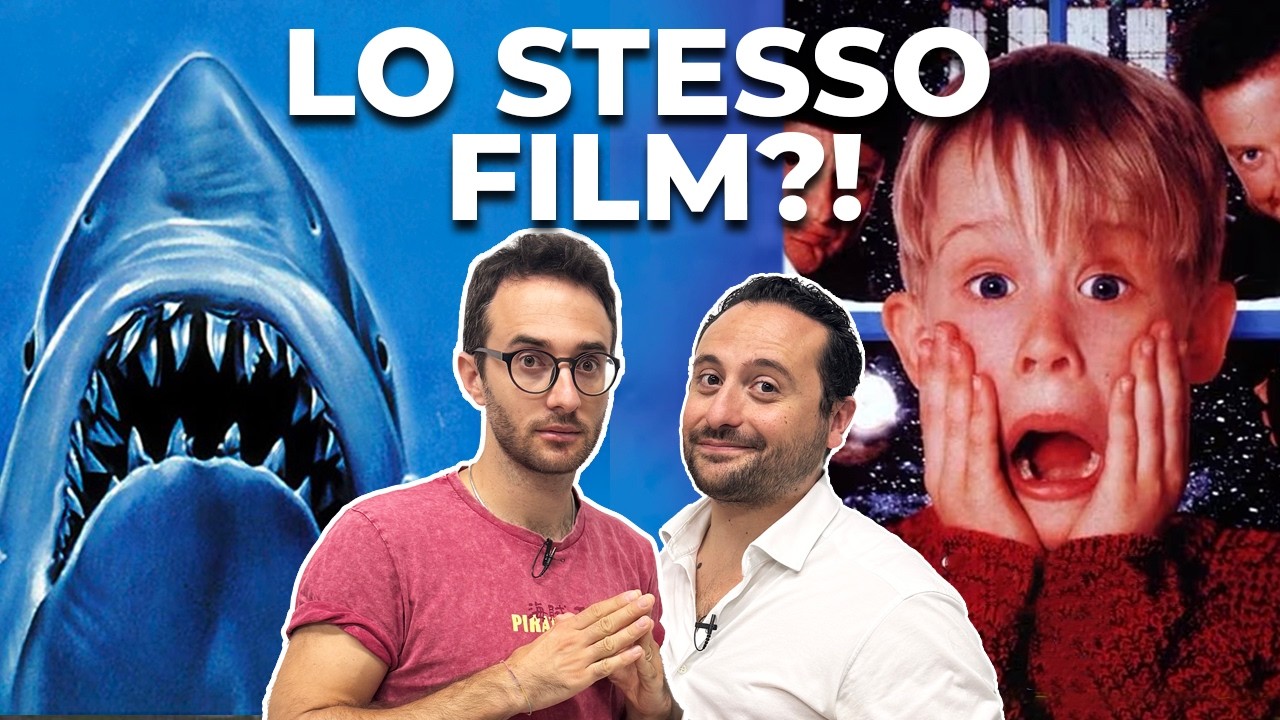 YouTube post by @Slimdogs for Pampling. Caption reads: "JAWS" and "Home Alone" are the same movie! -....