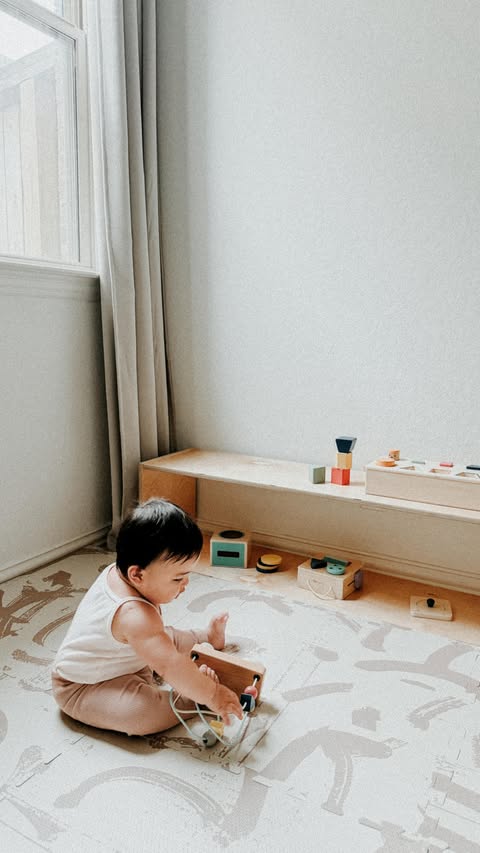 Instagram post by @itskareene for KiwiCo. Caption reads: [...] their schoolwork, then it’s baby time!....