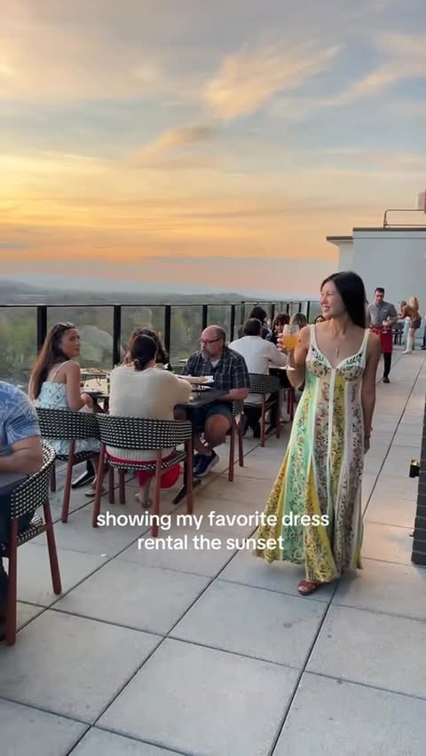 Instagram post by @lindaeatsworld for Rent the Runway. Caption reads: My favorite @renttherunway in the last month and a....