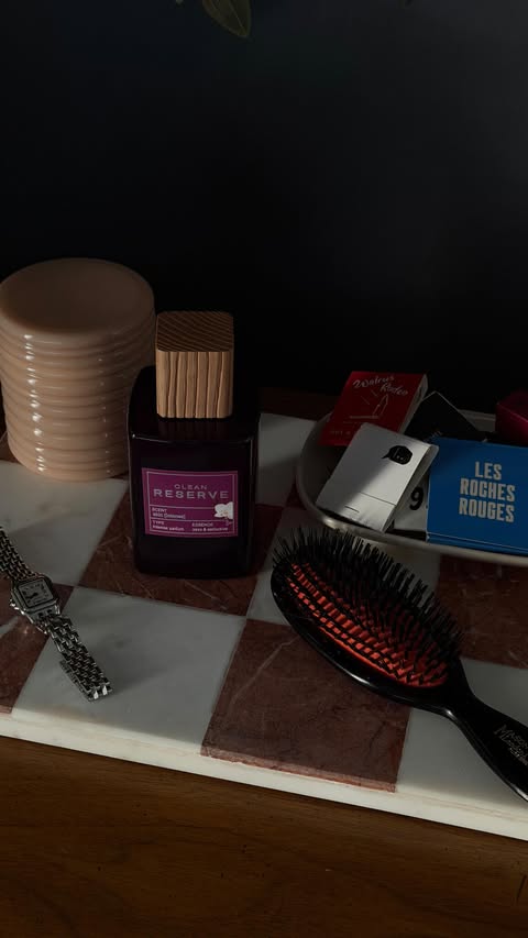 Instagram post by @jashamilton_ for CLEAN BEAUTY COLLECTIVE. Caption reads: GRWM for our first date night postpartum! ♥️....